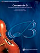 Concerto in D Orchestra sheet music cover